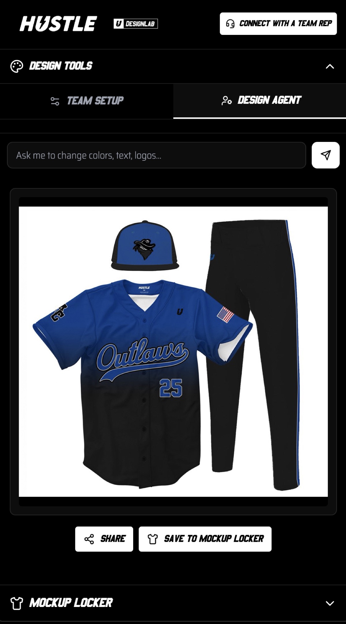Baseball Design Lab mobile preview